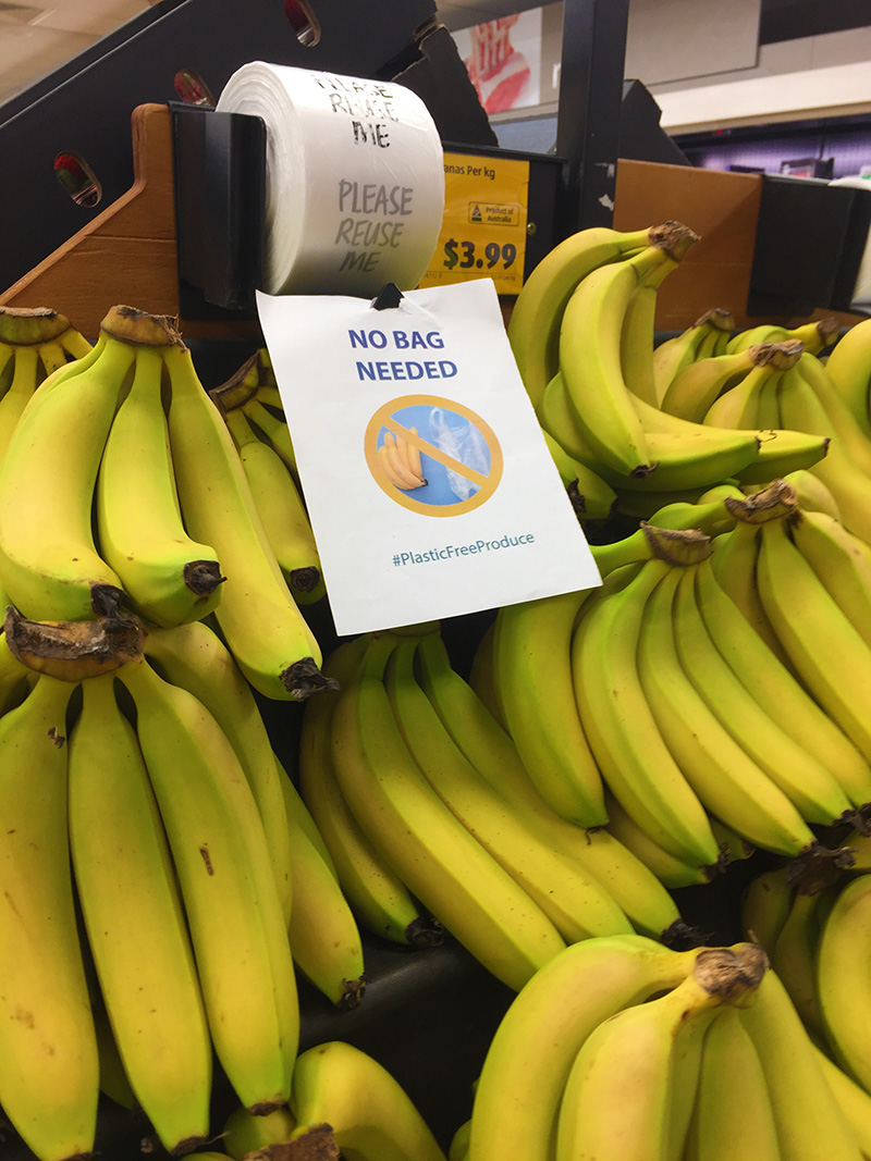 Plastic Free Produce Social Media Campaign - Focus on the Banana