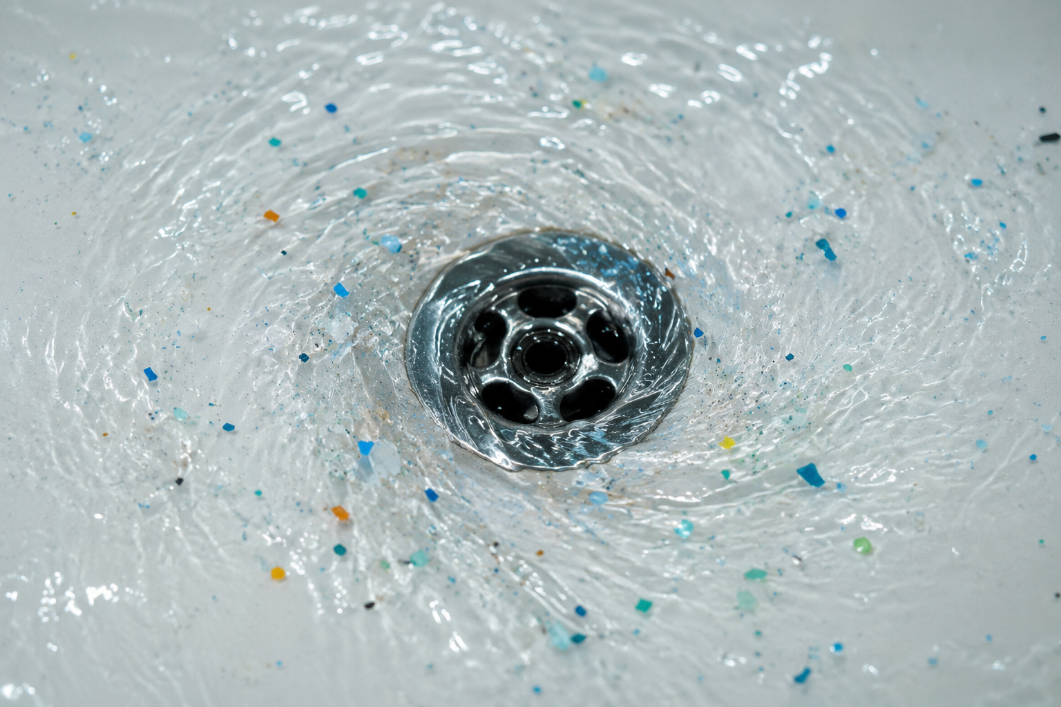 Image - microplastics down the drain Microplastics carry toxic chemicals down the drain