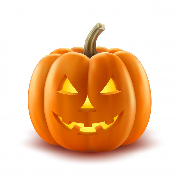 Halloween jack-o-lantern pumpkin image for Reusable Planet blog article on less waste, plastic free halloween 