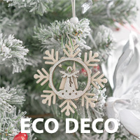 Eco friendly Christmas decorations at 10% off until December 1. 
