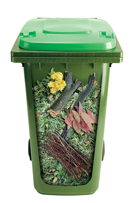 Council Green Waste bins will accept either just garden and lawn clippings or food and other compostable waste as well. Check with your local Council 