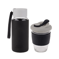 Matchy-Matchy Reusable Cup and Bottle Combo - Black