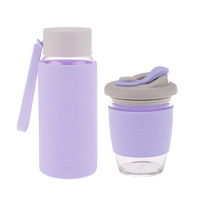 Reusable Coffee Cup and Bottle Combo - Lilac