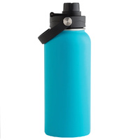 CHEEKI 1L Insulated Adventure Stainless Steel Bottle - Aqua