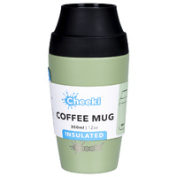 Cheeki 350ml Premium Triple Wall Insulated Coffee Mug - Evergreen