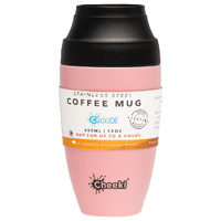 Cheeki 350ml Premium Triple Wall Insulated Coffee Mug - Pink