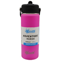 CHEEKI 600ml Insulated Adventure Stainless Steel Bottle - Magenta