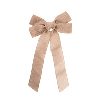 Large Flax Linen Bow - Natural