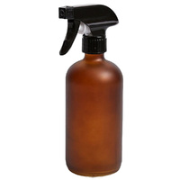 Amber Frosted Glass Spray Bottle