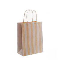 Paper Gift Bag - Medium White Stripe