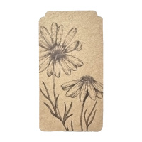 Extra Large Gift Tags - Swan Rover Daisies, Sepia