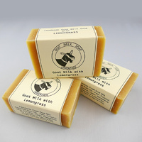 Handmade Lemongrass Goat Milk Soap 3-pack
