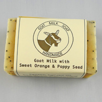 Sweet Orange and Poppy Seed Goat Milk Soap