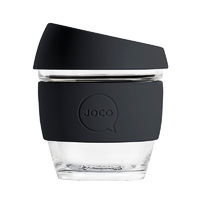 Joco Reusable Glass Cup 236ml - Black