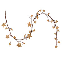 Metal Star Garland - Champagne Gold