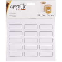 Appetito Blank Labels - 45 Pack