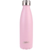 Oasis SS Insulated Matt Drink Bottle - Carnation 500ml