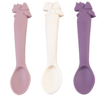 Melii Luxe Silicone Spoons 3 Pack - Unicorns