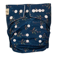 Modern Cloth Nappy - Navy Boho