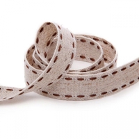 Muslin Ribbon 20m - Chocolate Stitch