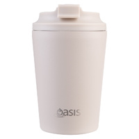 Oasis Ceramic Lined Insulated Coffee Cup 360ml - Oat