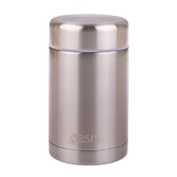 Oasis Insulated Food Flask 450ml - Silver