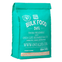 Reusable Bulk Food Bag - Large Aqua