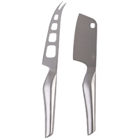 Pizzazz 2 Piece Stainless Steel Cheese Knife Set