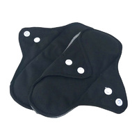 Reusable Menstrual Pad 2 Pack - Moody Black