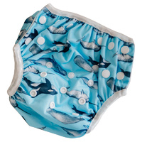 Reusable Swim Nappy - Whales 3-18 months