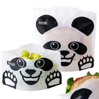 Russbe Reusable Ziplock Bags 4-pack - Panda