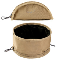 Sachi Portable Folding Dog Bowl - Latte