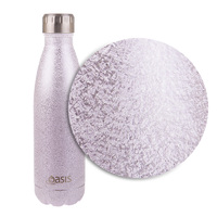 Oasis Shimmer Drink Bottle 500ml - Silver