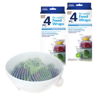 Silicone Food Wraps - 8 pack