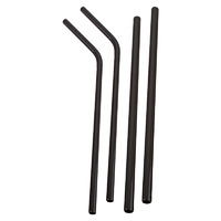 Stainless Steel Reusable Straw - Black