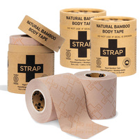 STRAP Rigid Bamboo Body Tape Bundle - Natural 3 pack