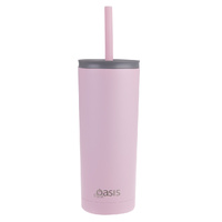 Oasis Stainless Steel Smoothie Cup 600ml - Carnation