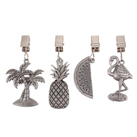 Pewter Tablecloth Weights - Tropical