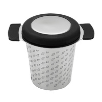 Micromesh Tea Mug Infuser with Lid - Black