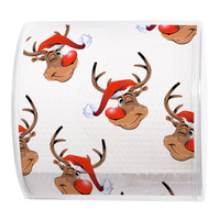 Designer Christmas Toilet Paper - Rudolph