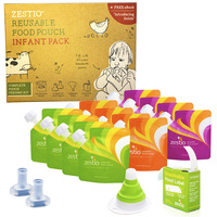 Zestio Reusable Food & Yoghurt Pouches - Infant Pack