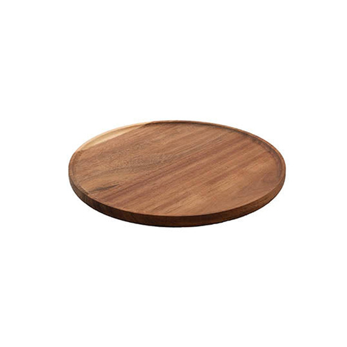 Acacia Wood Round Serving Tray – 25cm