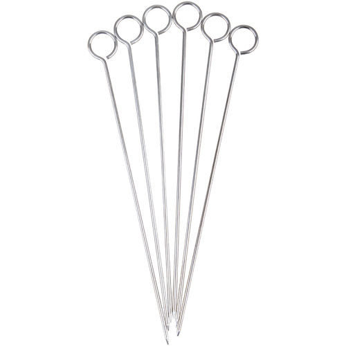Appetito Reusable BBQ Skewers – Set of 6