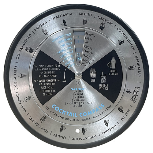 Stainless Steel Bartender Cocktail Compass