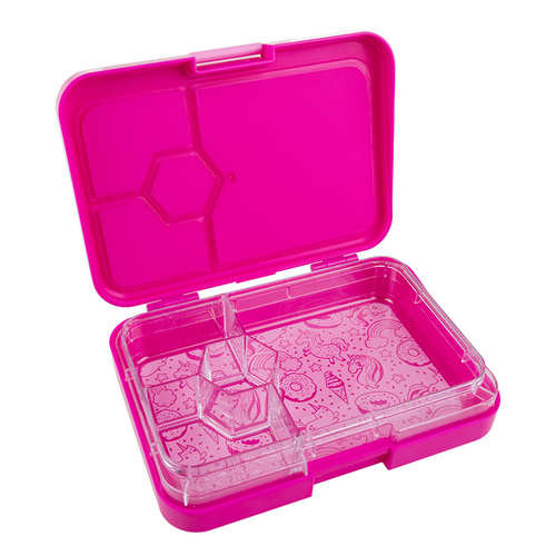 Sachi 4 Compartment Bento Box - Pink Unicorn