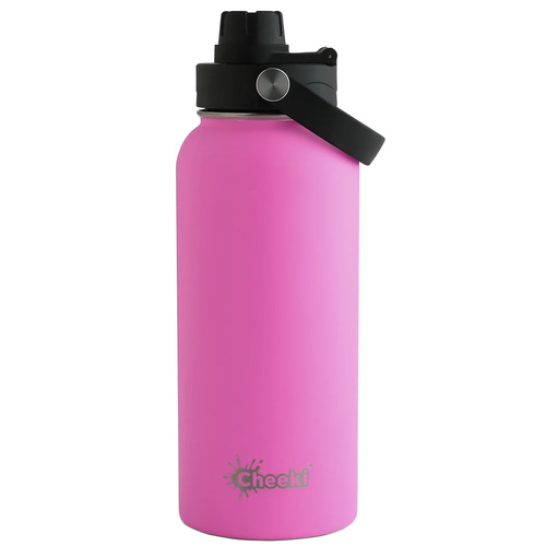 CHEEKI 1L Insulated Adventure Stainless Steel Bottle - Magenta