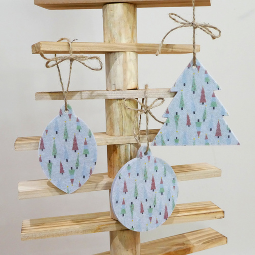 Eco Christmas Decoration 3pack - Traditional Tree