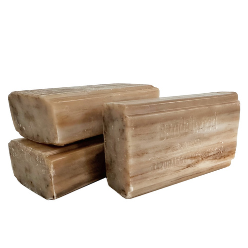 Clover Fields Plant-Based Soap 3-Pack – Sandalwood & Cedar 100g