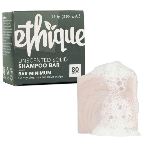 Ethique Bar Minimum Solid Shampoo Bar – Unscented (110g)