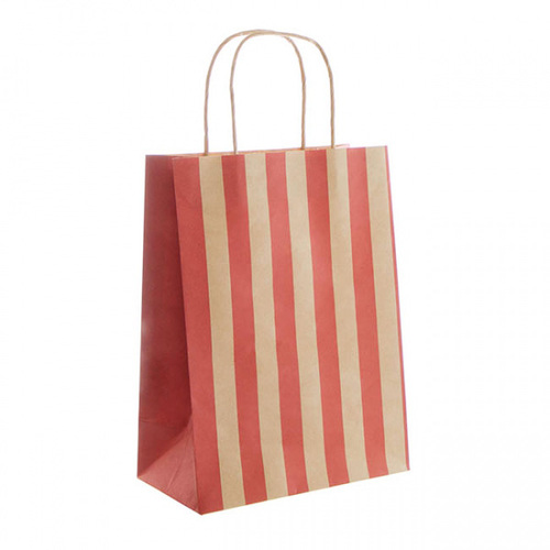 Paper Gift Bag - Large Red Stripe